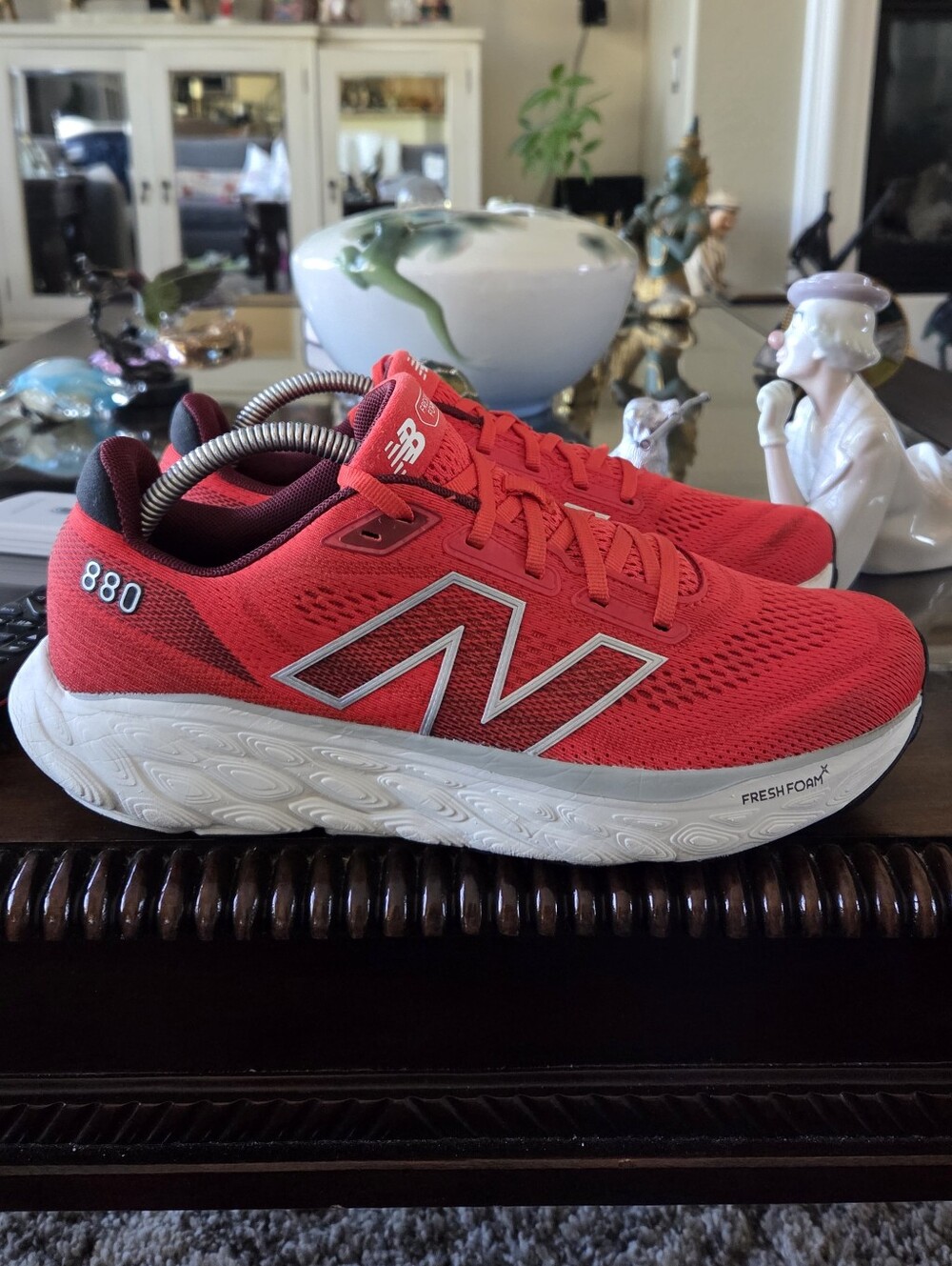 New Balance 880 Fresh Foam Running Shoes - Red & White
